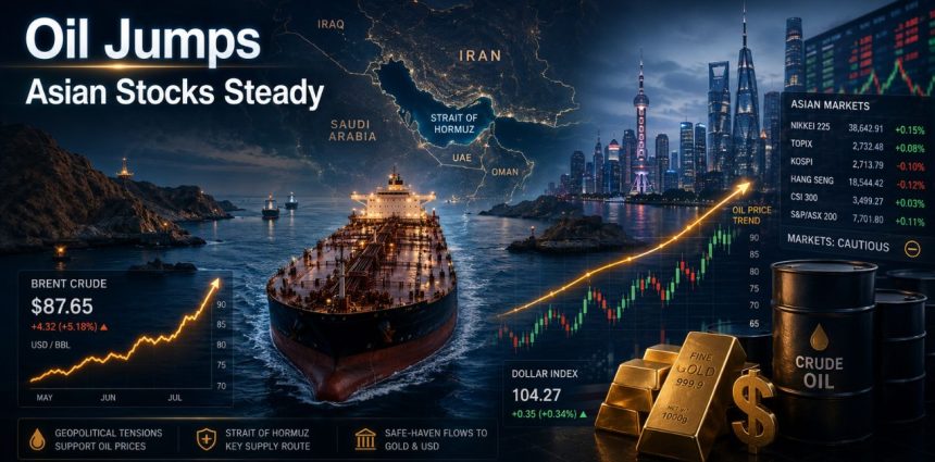 Oil Steady Near $76 as GIFT Nifty Trims Overnight Losses