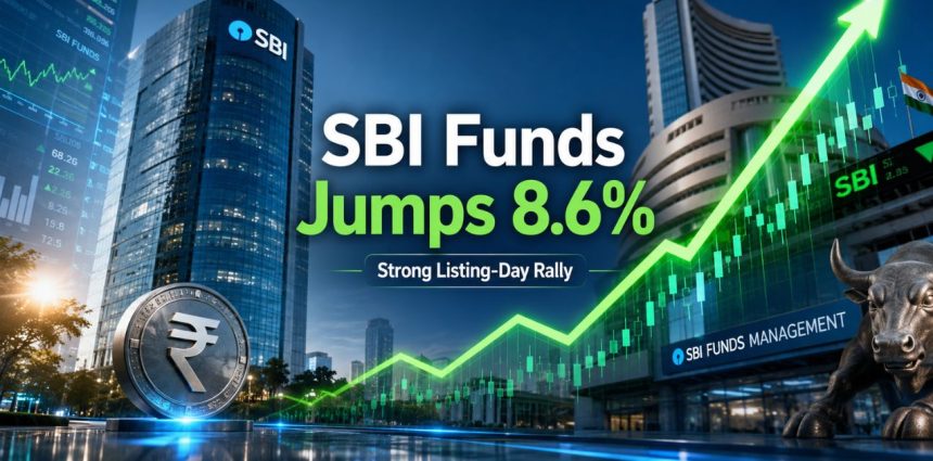 SBI Funds Management Lists Below GMP but Stock Jumps 8.6%; Emkay Sees ₹750 Target