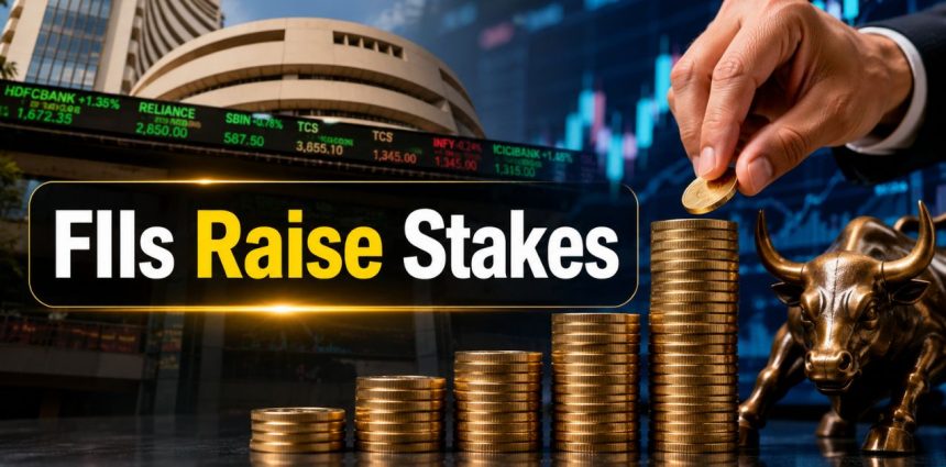 Smart Money Shift: FIIs Raised Stakes in 15 Large Caps as Lenskart Led the Buying