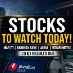 Stocks to Watch Today Maruti, Bandhan Bank, Adani, Indian Hotels in Focus; 20 Q1 Results Due
