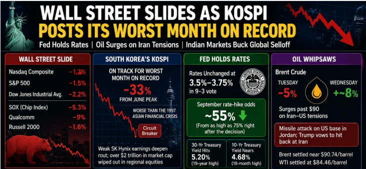 WALL STREET SLIDES