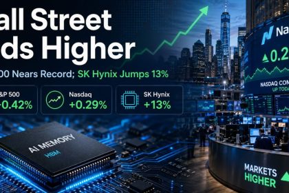 Wall Street Ends Higher: S&P 500 Nears Record as SK Hynix Jumps 13%