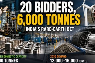 20 Bidders, 6,000 Tonnes India’s Rare-Earth Bet Faces a Catch