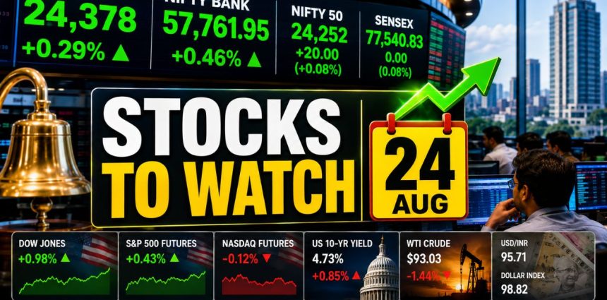 24 Aug Stocks to Watch: Reliance's Explosives Entry, Power Grid ₹822 Cr