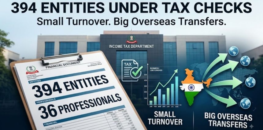 394 Entities, Small Turnover, Big Overseas Transfers: What Triggered Tax Checks?