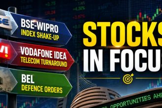 BSE Replaces Wipro in Nifty 50: Vodafone Idea, BEL and Q1 Stocks in Focus Today