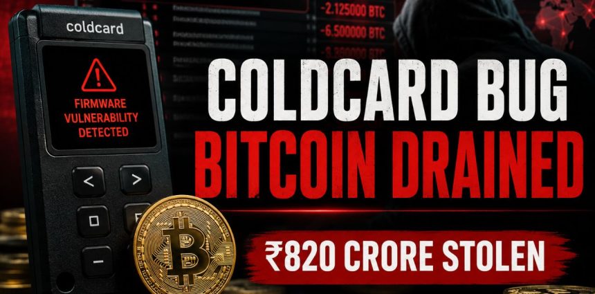 Coldcard Firmware Bug: How a Hidden 5-Year Flaw Led to ₹820 Crore in Bitcoin Theft