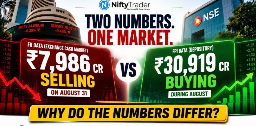 FIIs Sold ₹7,986 Crore in August. So Why Does Another Data Set Show Buying?