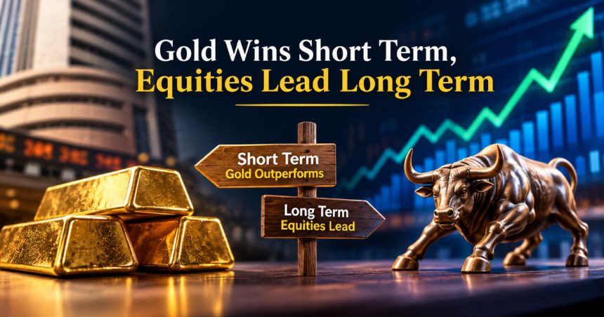 Gold Surges 35% as Stocks Fall — But Long-Term Data Tells a Different Story