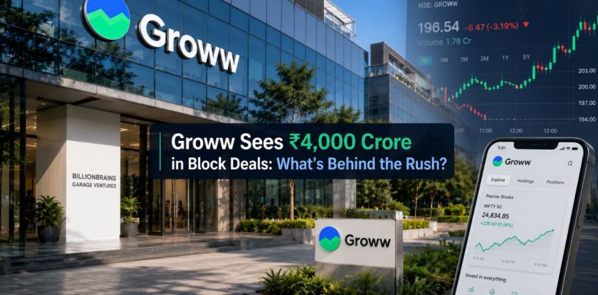 Groww Sees ₹4,000 Crore in Block Deals What’s Behind the Rush