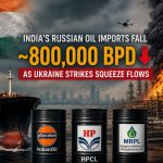 India’s Refiners Chase Oil as Far as the Americas as Russian Imports Fall ~800,000 BPD