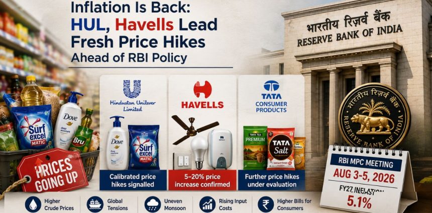 Inflation Is Back: HUL, Havells Lead Fresh Price Hikes Ahead of RBI Policy
