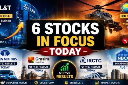 L&T's ₹1,400 Cr Deal, HAL's LCH Order Flow: 6 Stocks in Focus Today