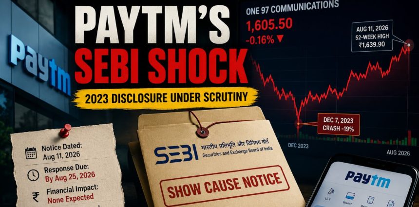 Paytm SEBI Notice Reopens 2023 Loan Disclosure Question