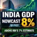 SBI Q1 GDP Nowcast at 8% vs RBI’s 7%: The Growth Surprise That Could Reprice Indian Stocks