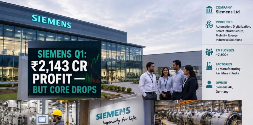 Siemens Q1 Results: ₹2,143 Cr Profit Hides 19% Core Drop