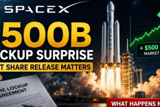 SpaceX Lockup Fear Fades After $500B Rally. Bigger Test Ahead
