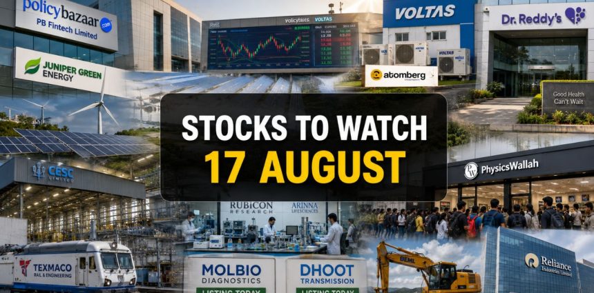 Stocks to Watch 17 Aug: PB Fintech, Voltas & 13 More in Focus