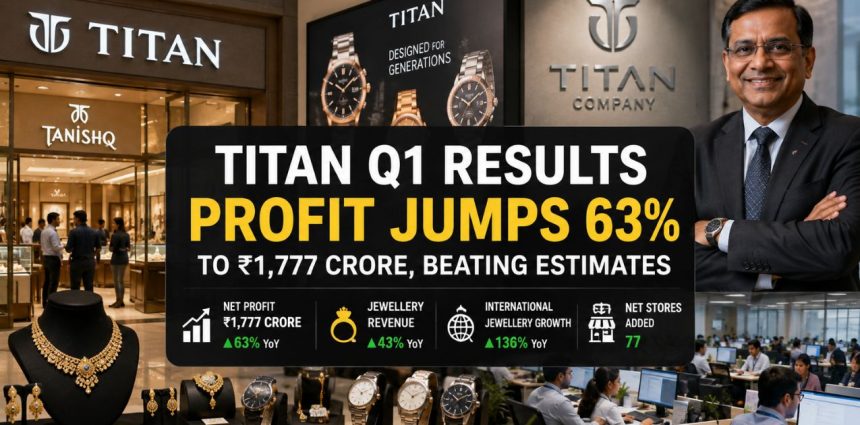 Titan Q1 Results Beat Estimates: Jewellery Business Drives 63% Profit Jump to ₹1,777 Crore