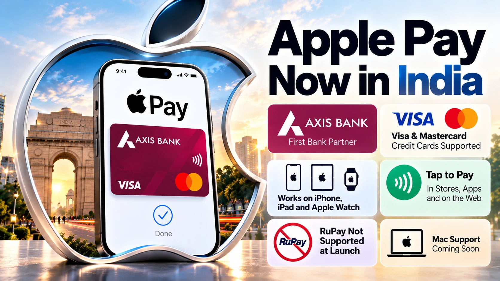 APPLE PAY LAUNCHES IN INDIA