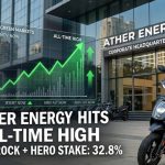 Ather Energy Stock Hits All-Time High As BlackRock, Hero MotoCorp Stake Hits 32.8%