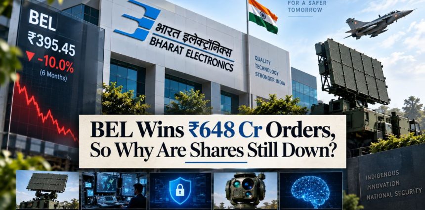 BEL Wins Rs 648 Cr Orders, So Why Is the Stock Still Under Pressure