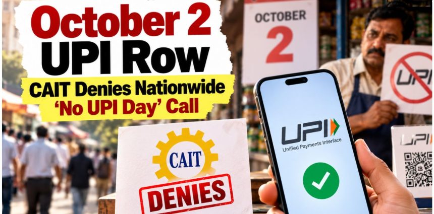 CAIT No UPI Day: October 2 Nationwide UPI Protest Call Denied