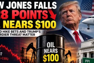 Dow Jones Falls 628 Points as Oil Nears $100: Why Fed Hike Bets and Trump’s Bombardier Threat Matter