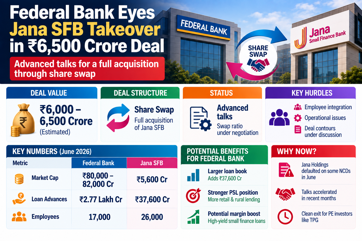 Federal Bank–Jana SFB Takeover Deal