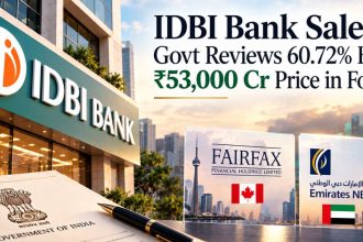 IDBI Bank Sale Govt Reviews 60.72% Bids, ₹53,000 Cr Price in Focus