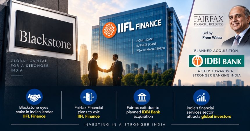 IIFL Finance stake sale draws interest from Blackstone amid Fairfax's IDBI Bank push