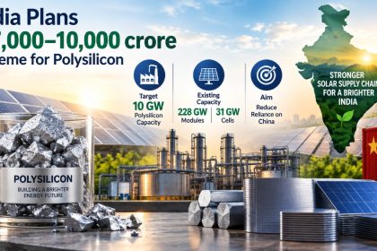 India Targets 10 GW Polysilicon Push to Reduce Dependence on China for Solar Components