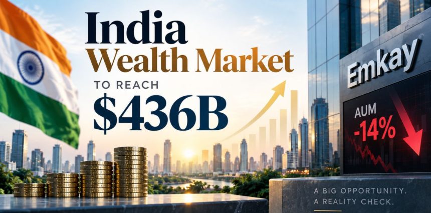 India Wealth Management Market Set for $436 Billion — What Emkay’s 14% AUM Fall Signals