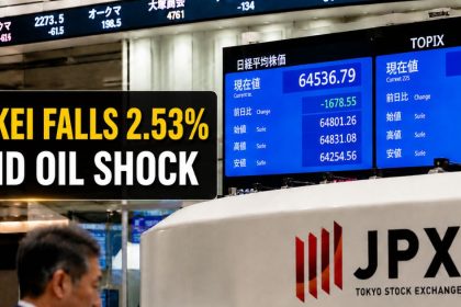 Japan's Nine-Day Rally Snaps as Iran Strikes Send Oil Soaring