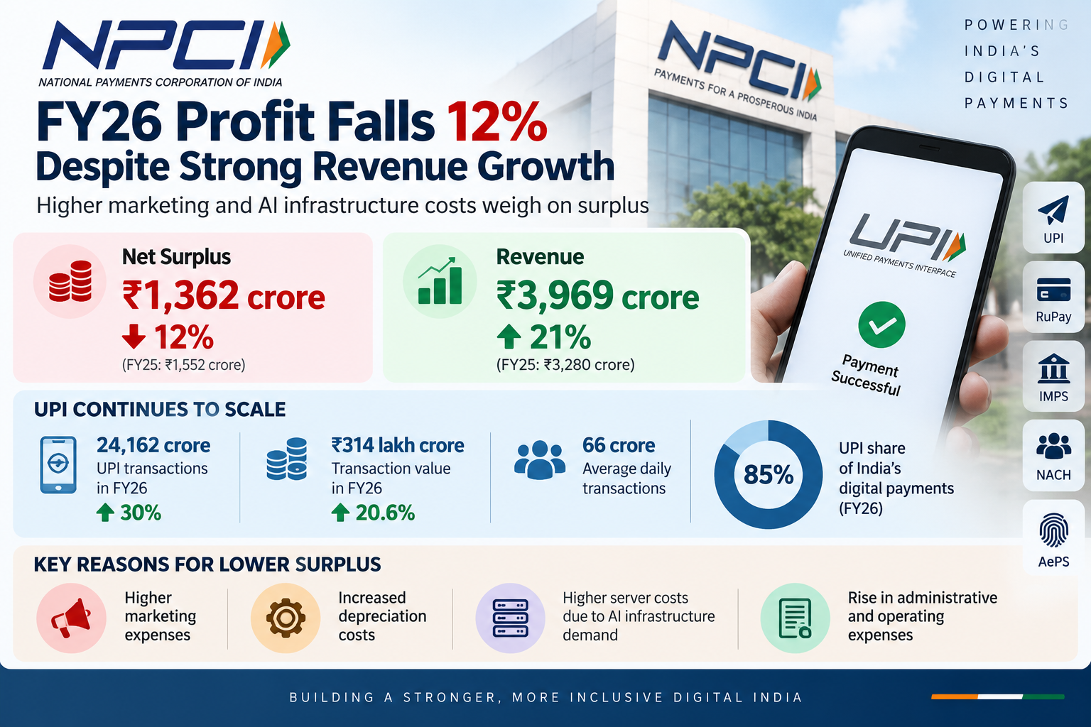 NPCI FY26 Profit and UPI Growth