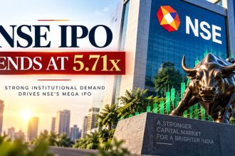 NSE IPO Ends at 5.71x After ₹90,300 Cr Demand; QIB Bids Hit 12.68x