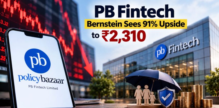 PB Fintech Share Price A 36% Crash Wasn’t Enough to Change Bernstein’s ₹2,310 Target