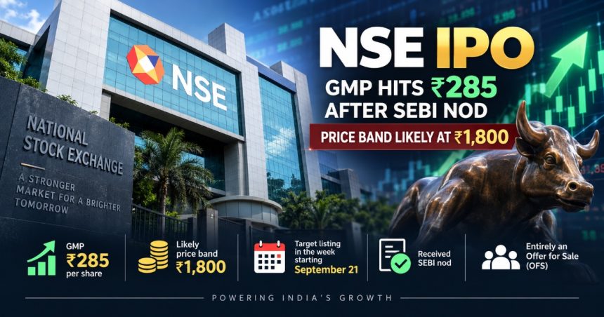 SEBI clears NSE IPO, GMP jumps to Rs 285 as price band likely at Rs 1,800