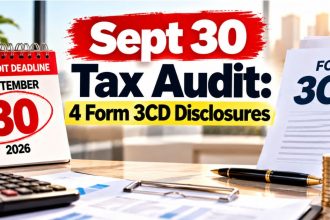 Tax Audit Due Date Sept 30: 4 Form 3CD Disclosures That Could Alter Your Tax Position