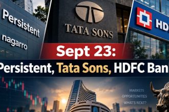 Stocks To Watch, Sept 23 Persistent-Nagarro, Tata Sons, HDFC Bank