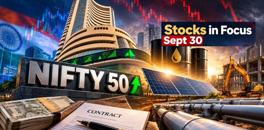 Stocks to Watch Sept 30 BSE Enters Nifty 50, ₹4,000 Cr+ KPIL Order, ₹1,154 Cr Ganesh Sale