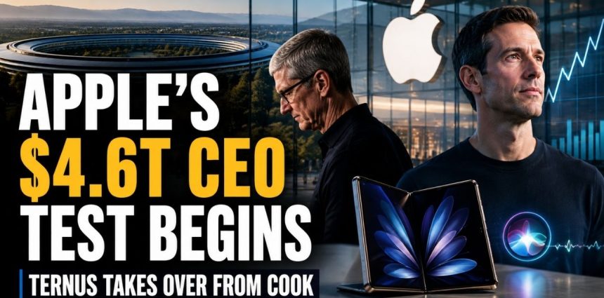 Tim Cook Is Out as Apple CEO. John Ternus Gets 8 Days