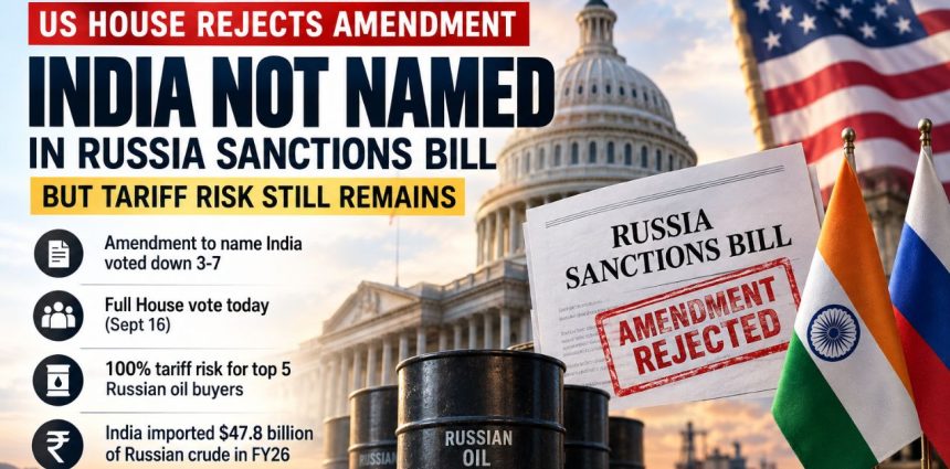 US House Blocks India Tariff Bid: The 100% Threat Takes a Twist