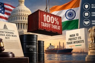 US Threatens 100% Tariffs Over India's Russian Oil Buys as Congress Passes Bill