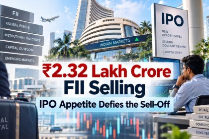 ₹2.32 Lakh Crore FII Selling, Yet IPO Appetite Stays Strong Where Is India’s Capital Moving