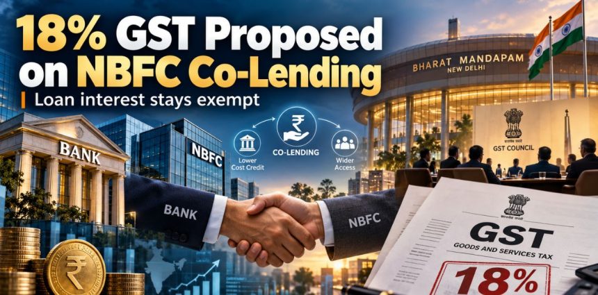 18% GST Proposed on NBFC Co-Lending Why the Tax Base Matters for Banks and Lenders