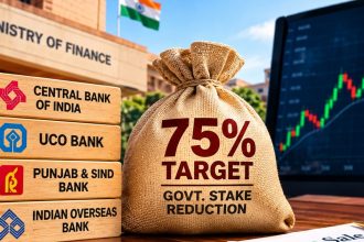 4 PSU Bank Stocks Face a 75% Govt Stake Target Could More Shares Hit the Market