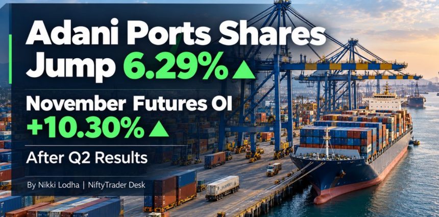 Adani Ports Shares Jump 6.29%; November Futures OI Surges 10.30% After Q2 Results
