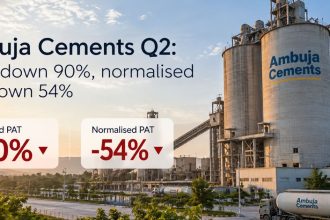 Ambuja Cements Q2 Results: Profit Falls 90%, Normalised PAT Drops 54%