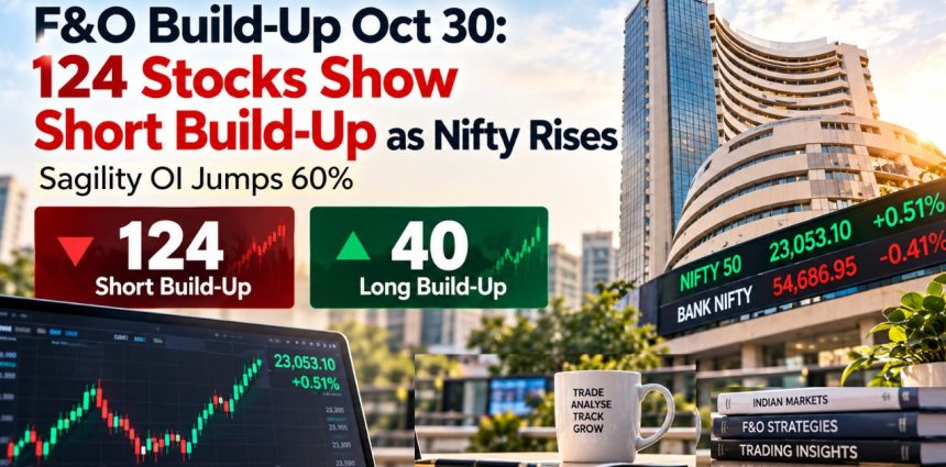 F&O Build-Up Oct 30 124 Stocks Show Short Build-Up as Nifty Rises; Sagility OI Jumps 60%
